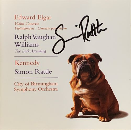 SIGNIERT Simon Rattle Elgar Violinkonzert Kennedy EMI CD