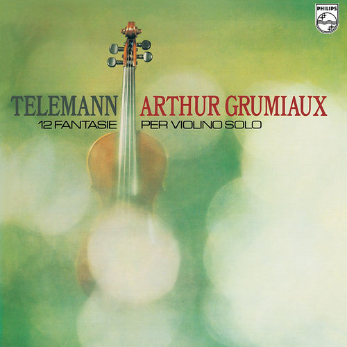 Telemann 12 Fantasie per Violino Solo GRUMIAUX Philips LP