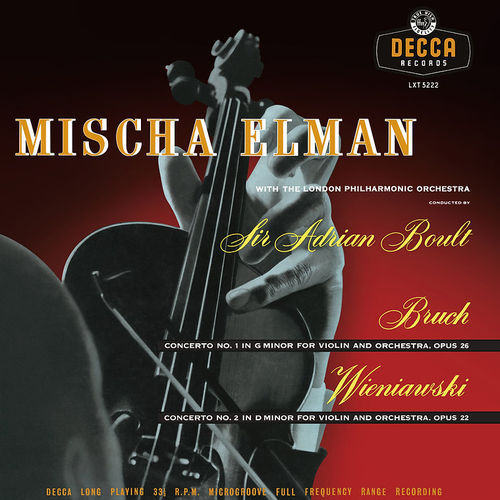 Bruch Wieniawski Violin Concertos Mischa Elman Decca 180g LP