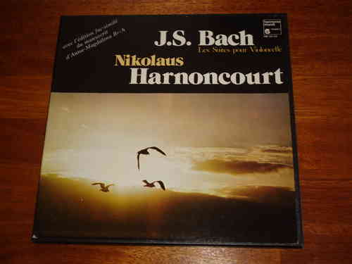 Bach The Cello Suites Harnoncourt Harmonia Mundi 3LP